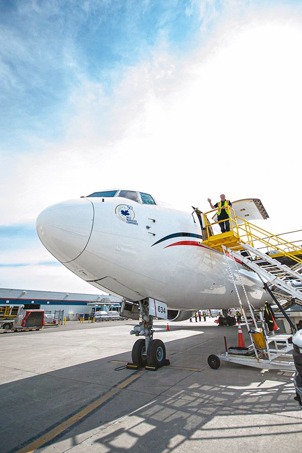 Cargojet 747 on The Runway